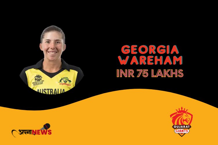 Georgia Wareham IPL 2023 Price is 75 Lakh