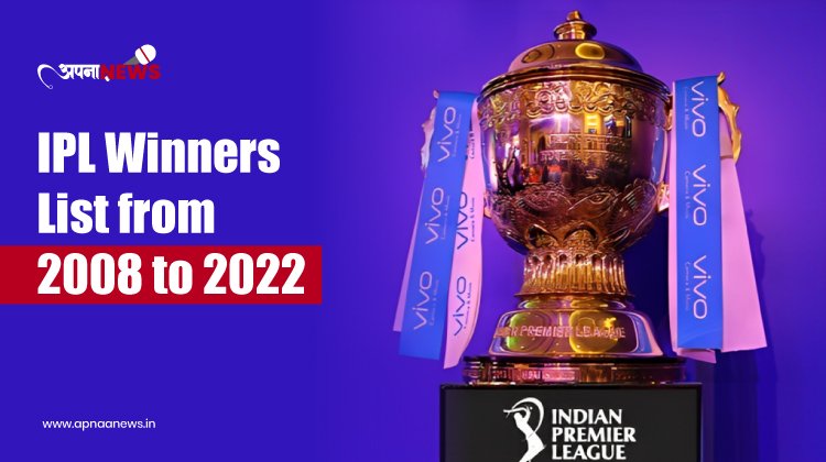 IPL Winners List from 2008 to 2022 | Most IPL Title Winner
