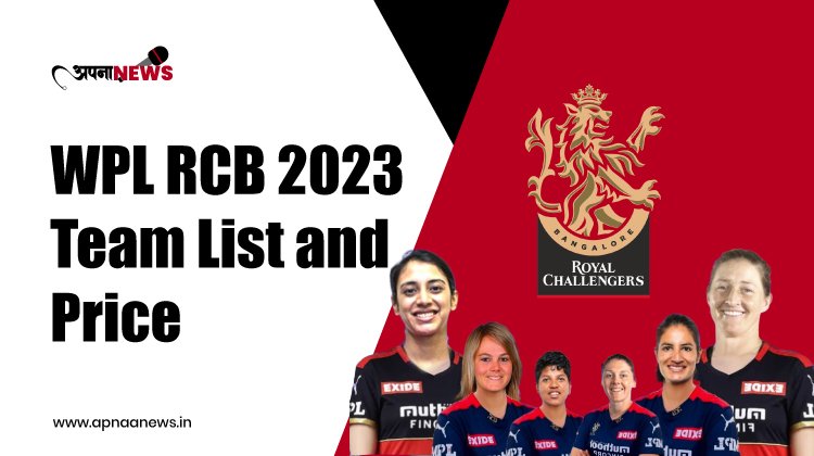 Womens Premier League RCB 2023 Team List and Price | WPL