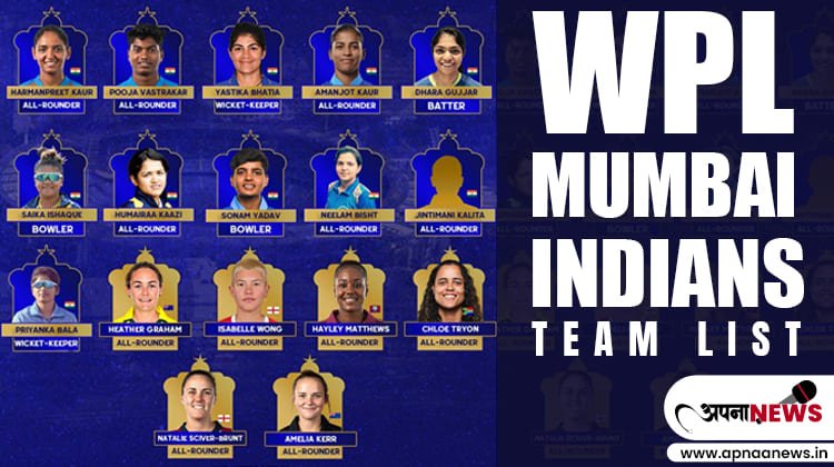 Women's Premier League Mumbai Indians 2023 Team List and Prices