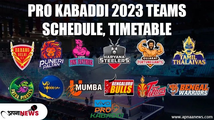 Pro Kabaddi 2023 Teams, Schedule, Players, Venue, and Predictions