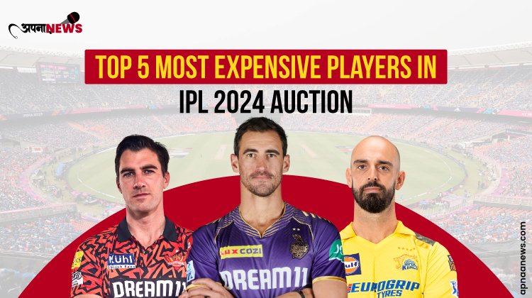 Top 5 Most Expensive Players in IPL 2024 Auction