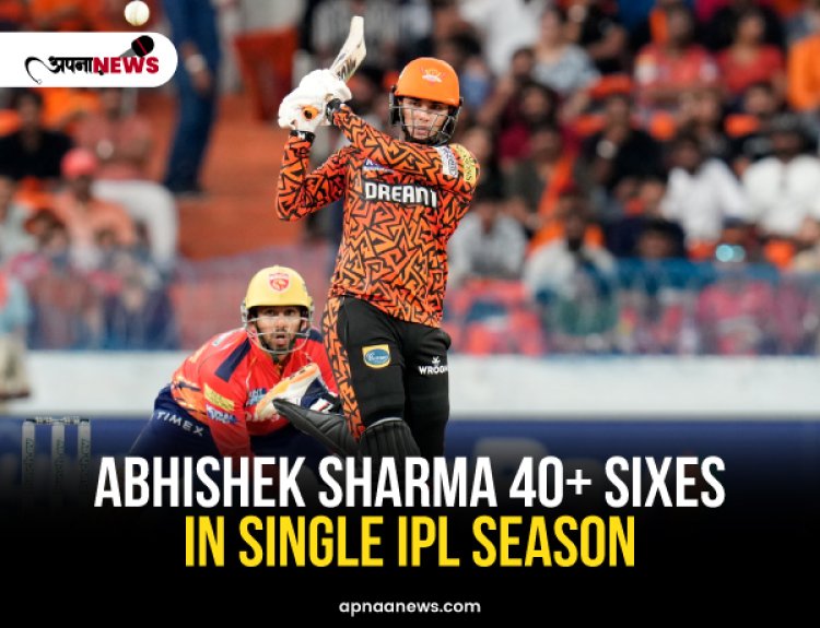 Abhishek Sharma Hit 40+ Sixes In Single IPL Season