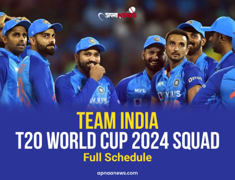 Team India T20 World Cup 2024 Squad and all details