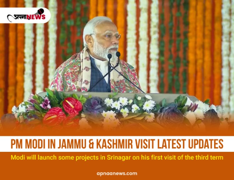 PM Modi in Jammu & Kashmir Visit Latest Updates: Modi will Launch Some Projects in Srinagar on his First Visit of the Third Term