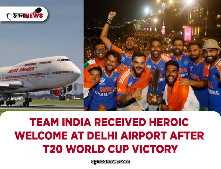 Team India Received Heroic Welcome at Delhi Airport After T20 World Cup Victory