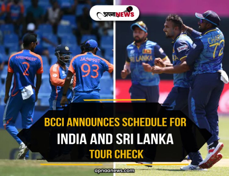 BCCI Announces Schedule for India and Sri Lanka White Ball Tour Check Full Details Here