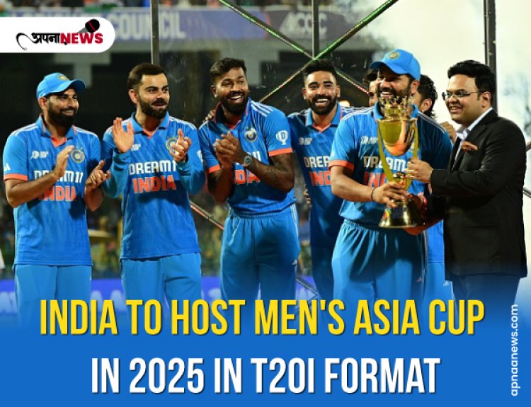 India to Host Men's Asia Cup in 2025 in T20I Format