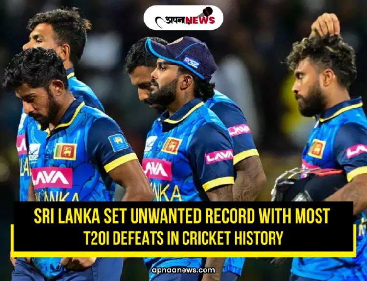 Sri Lanka set Unwanted Record with Most T20I Defeats in Cricket History