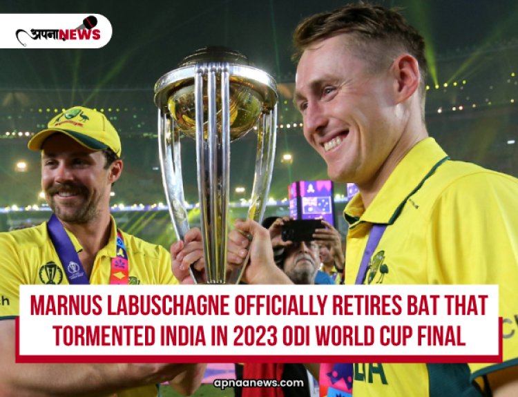 Marnus Labuschagne Officially Retires Bat that Tormented India In 2023 ODI World Cup Final