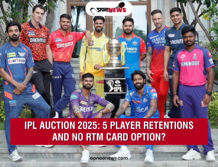 IPL Auction 2025: 5 Player Retentions and No RTM Card Option?